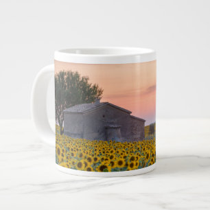 Flowers Sunflower Field Provence, France Giant Coffee Mug