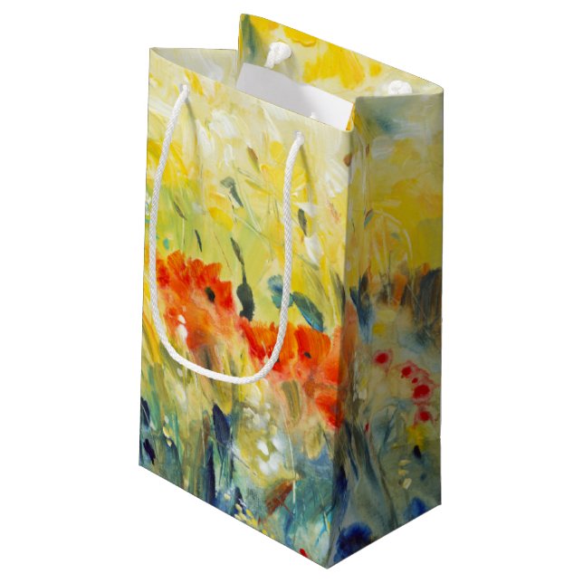Flowers Sway II Small Gift Bag (Back Angled)