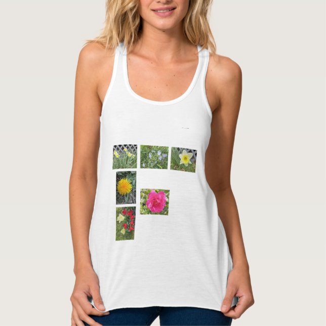 Flowers T-Shirt Tank Top (Front)
