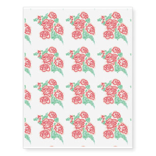 Flowers Temporary Tattoos