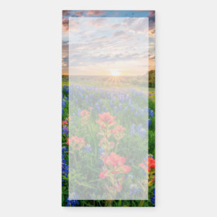 Flowers Texas Bluebonnets & Indian Paintbrush Magnetic Notepad