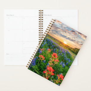 Flowers   Texas Bluebonnets & Indian Paintbrush Planner