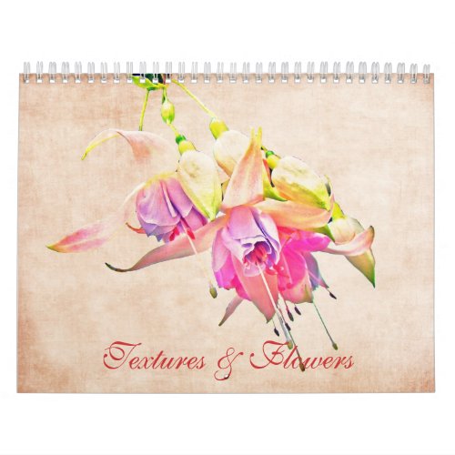 Flowers  Textures Floral Art Calendar