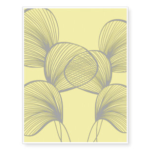Flowers, the color of the year notebook temporary tattoos