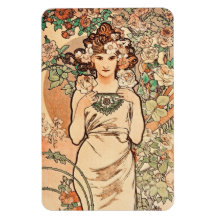 Flowers - the Rose by Alphonse Mucha
