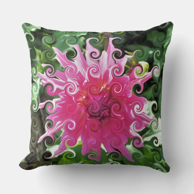 FLOWERS THROW PILLOW (Front)