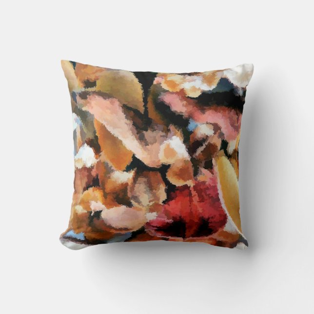 FLOWERS THROW PILLOW (Front)