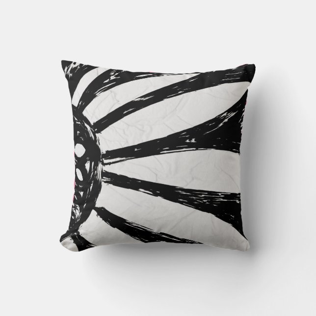flowers throw pillow (Front)