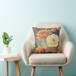 Flowers Throw Pillow