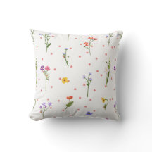 Flowers Throw Pillow