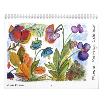 Flowers To Brighten Every Month Calendar by Julier at Zazzle