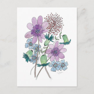 Flowers, Too! Postcard