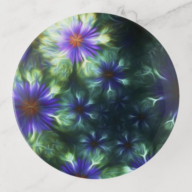 Flowers   trinket tray (Front)