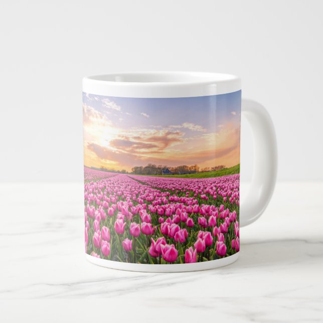 Flowers | Tulips South Holland, Netherlands Giant Coffee Mug (Front Right)