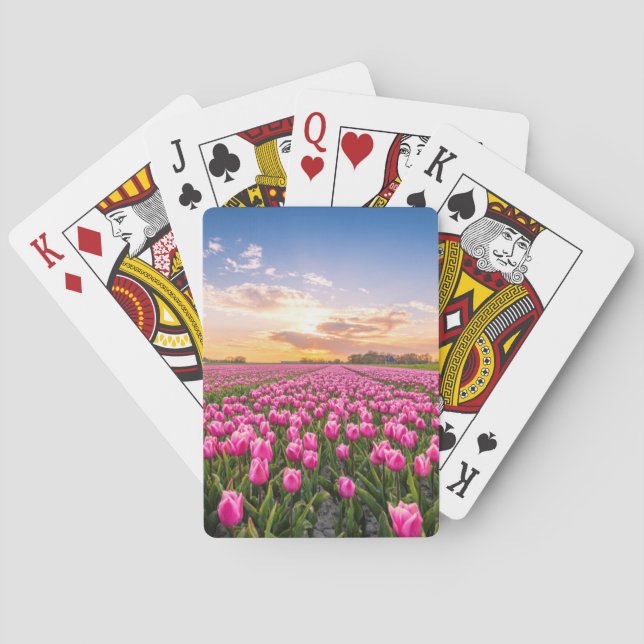 Flowers | Tulips South Holland, Netherlands Poker Cards (Back)