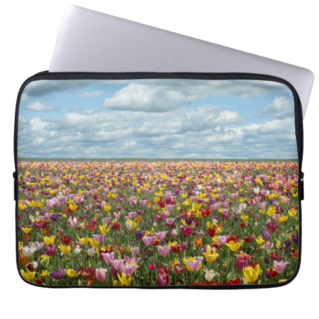 Flowers | Tulips Willamette Valley Oregon Laptop Sleeve (Front)