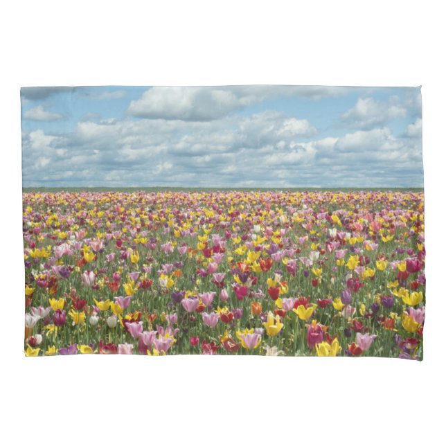 Flowers | Tulips Willamette Valley Oregon Pillow Case (Front)