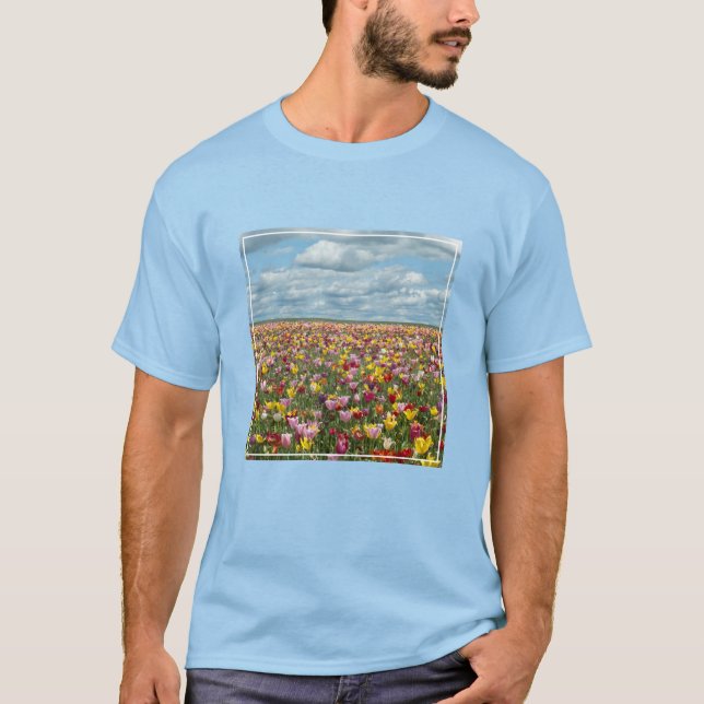 Flowers | Tulips Willamette Valley Oregon T-Shirt (Front)