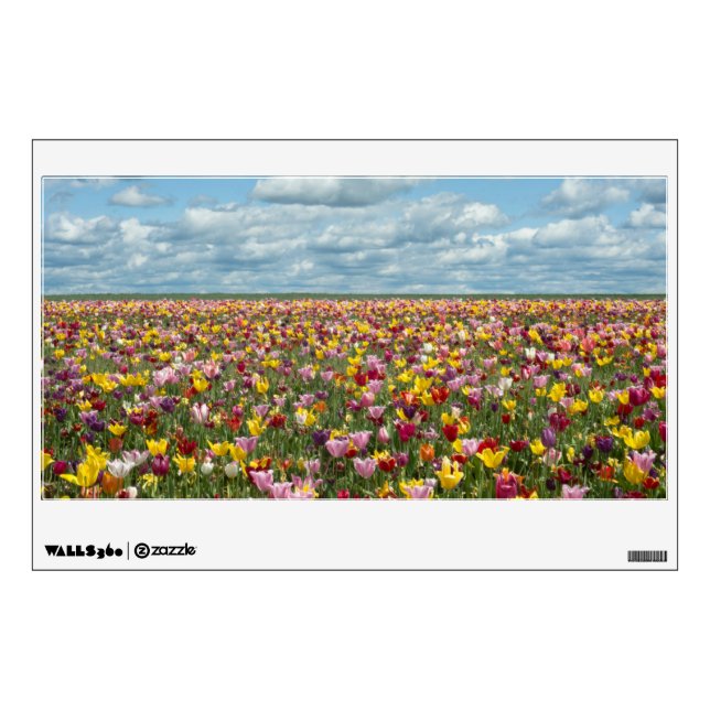 Flowers | Tulips Willamette Valley Oregon Wall Decal (Front)