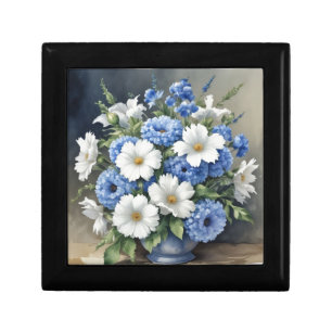 Flowers Vase Elegant Watercolor Gift Box