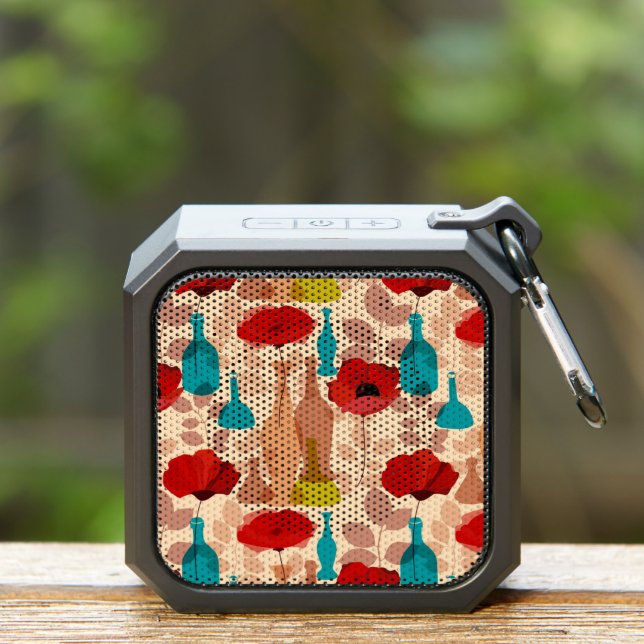 Flowers, vases and bottles pattern bluetooth speaker (Insitu(Outdoor))
