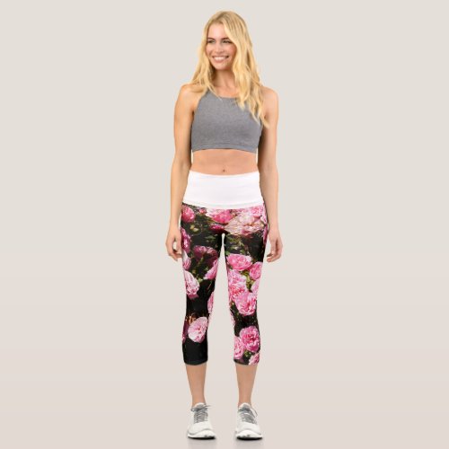 Flowers Ver 1 High Waisted Capris