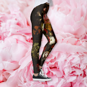 Flowers Vintage Floral Art Stylish Fashion Yoga Leggings