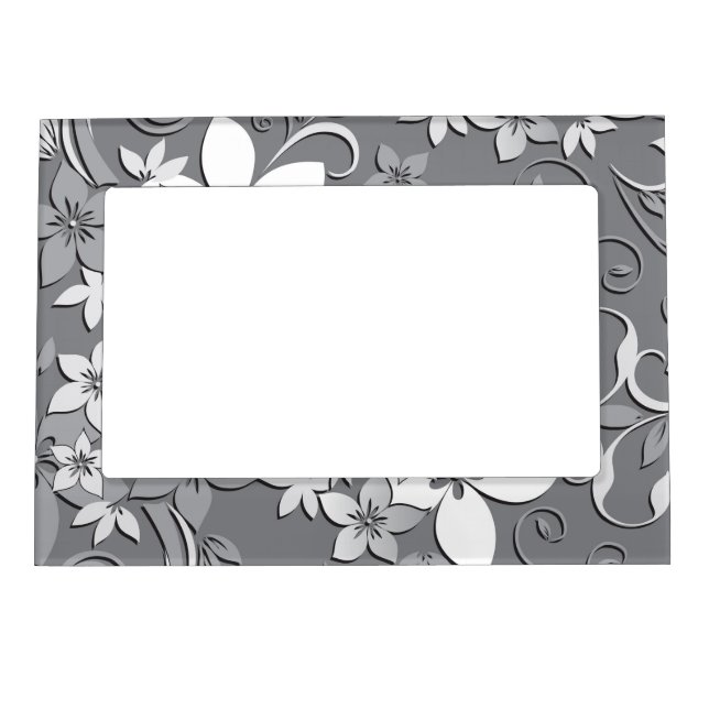 Flowers wall paper 2 magnetic frame (Front)