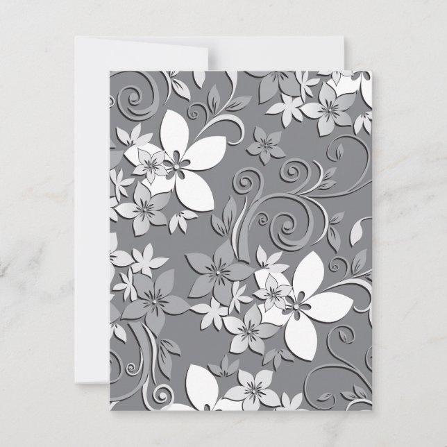 Flowers wall paper 2 note card (Front)