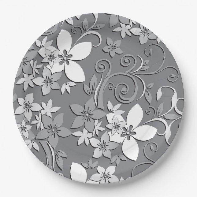Flowers wall paper 2 plates (Front)