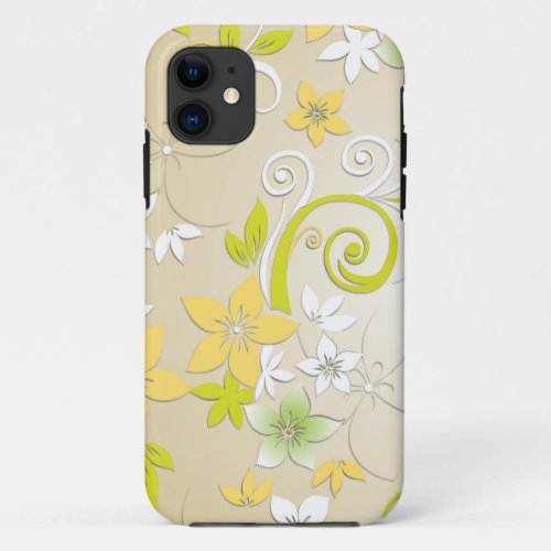 Flowers wall paper 3 iPhone 11 case