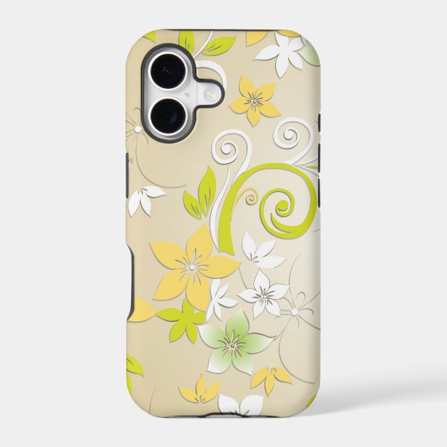 Flowers wall paper 3 iphone case (Back)