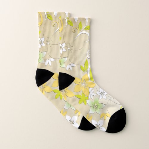 Flowers wall paper 3 socks