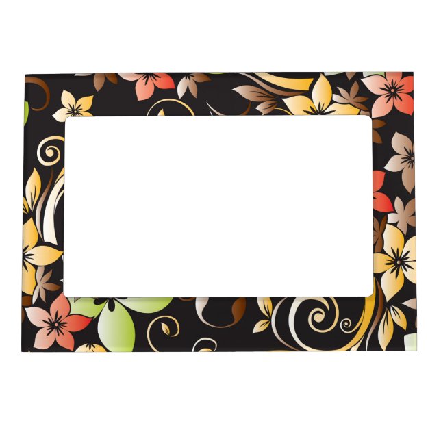 Flowers wall paper 4 magnetic frame (Front)