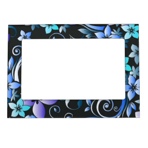 Flowers wall paper 6 magnetic frame