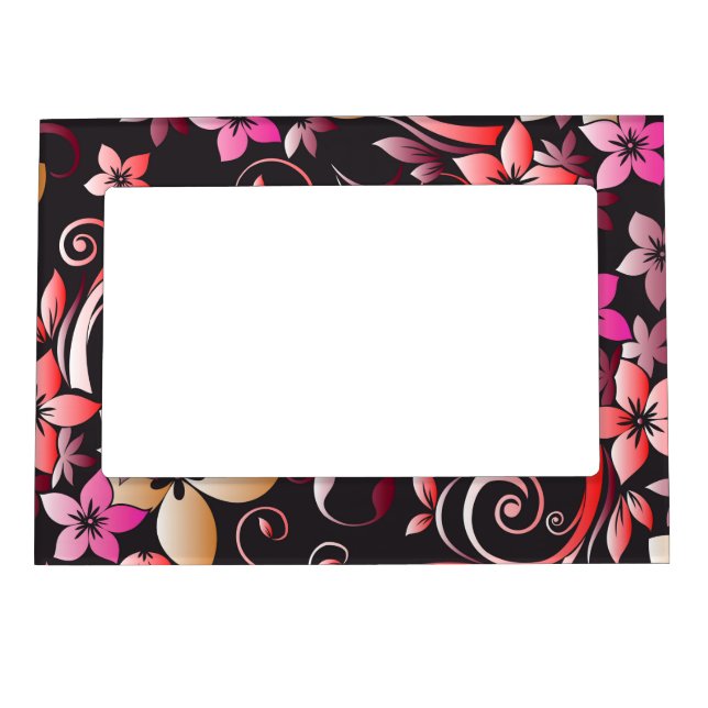 Flowers wall paper 7 magnetic frame (Front)