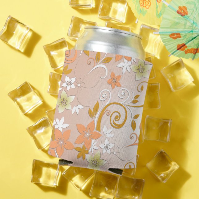 Flowers wall paper 8 can cooler (In Situ Summer)