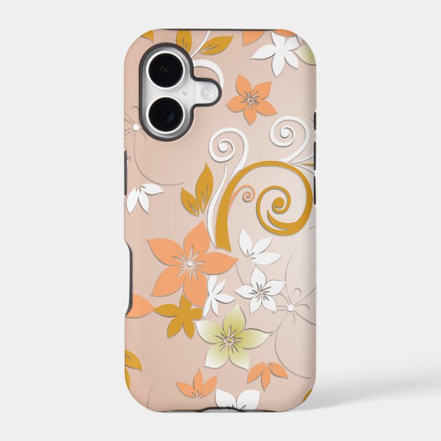 Flowers wall paper 8 iphone case (Back)