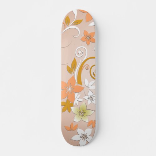 Flowers wall paper 8 skateboard