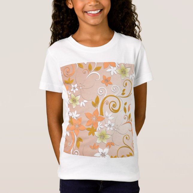 Flowers wall paper 8 T-Shirt (Front)