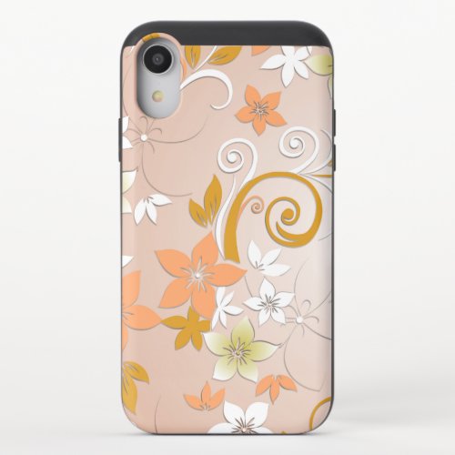 Flowers wall paper 8 iPhone XR slider case