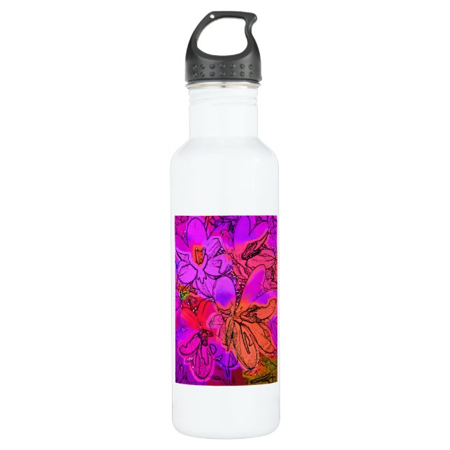 FLOWERS WATER BOTTLE (Front)