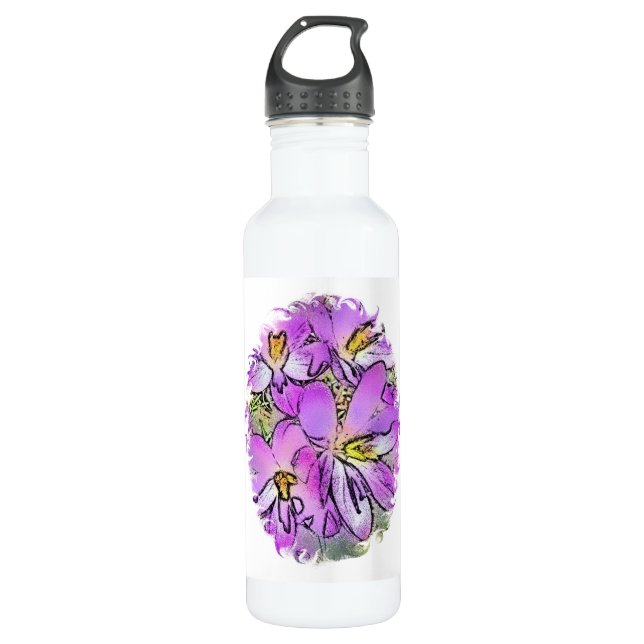 FLOWERS WATER BOTTLE (Front)