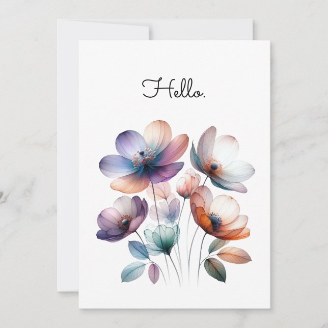 Flowers Watercolor Illustration Customizable (Front)