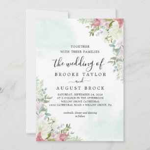 Flowers Wedding Invitation