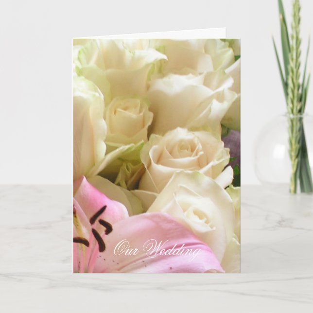 Flowers Wedding Invitation (Front)