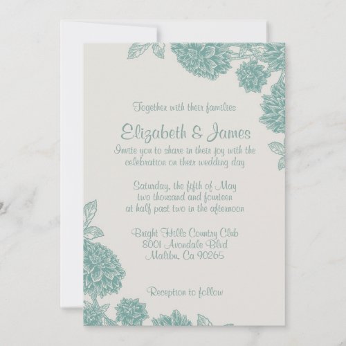 Flowers Wedding Invitations