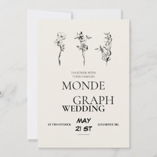 Flowers Wedding Invitations Art