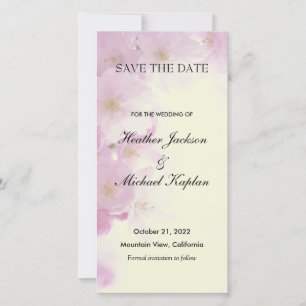 Flowers Wedding Professional Minimalist Save The Date