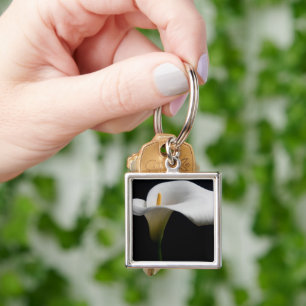 Flowers White Calla Lily Keychain